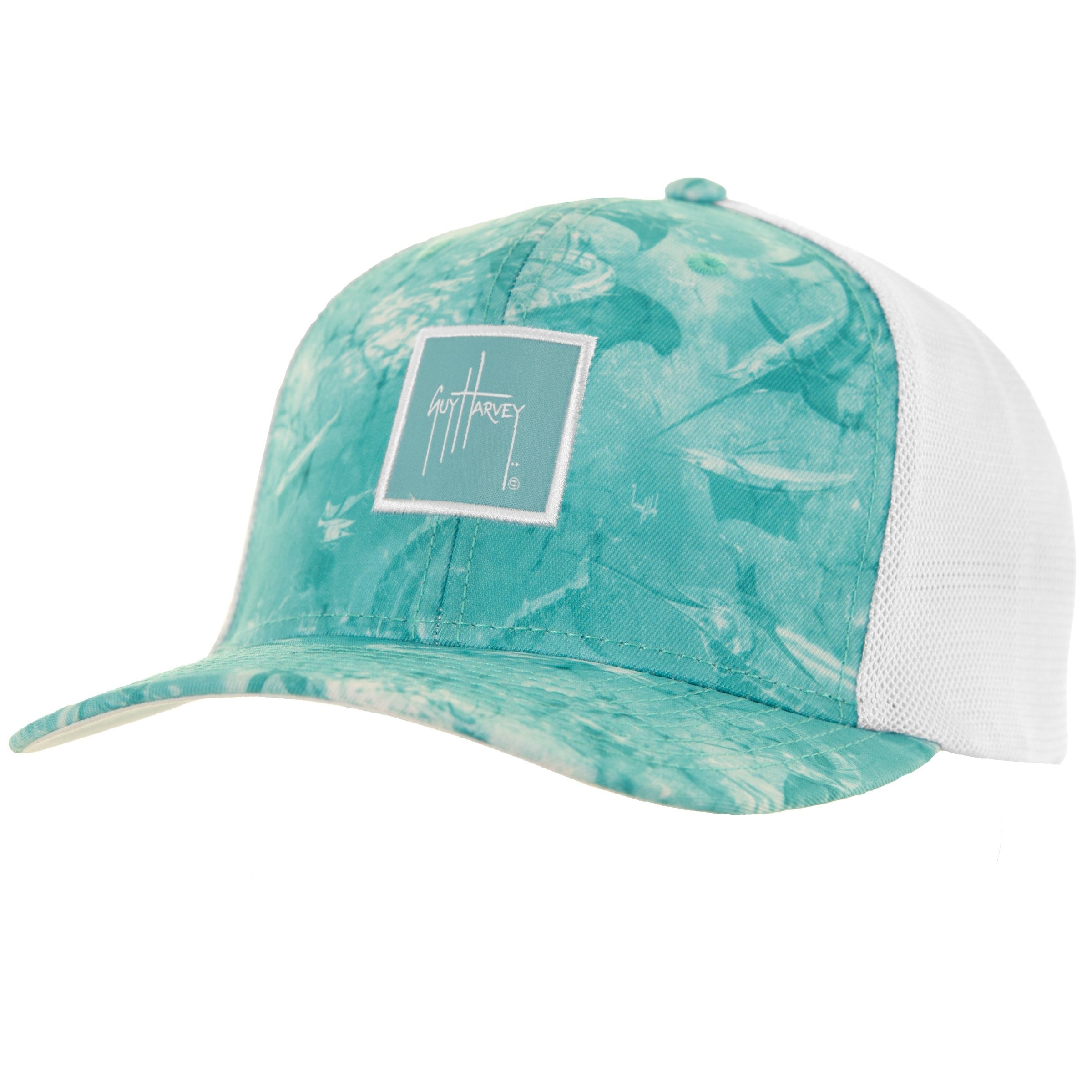 Guy Harvey Mens Saltwater All Over Sublimated Performance Hat