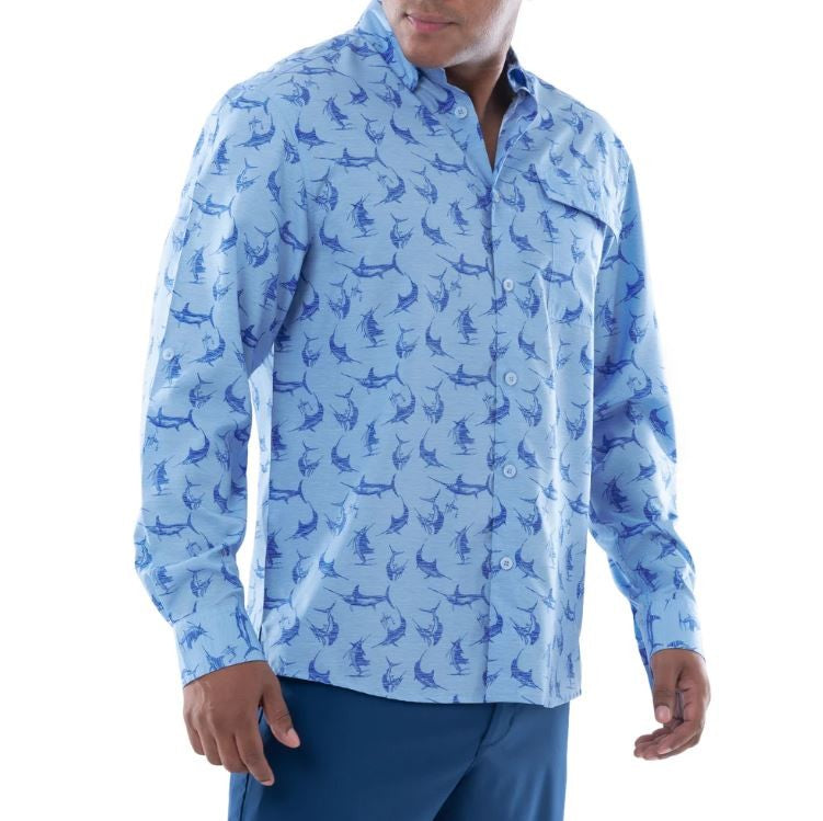 Guy Harvey Long Sleeve Shirts Printed Fishing Shirt – Marine World