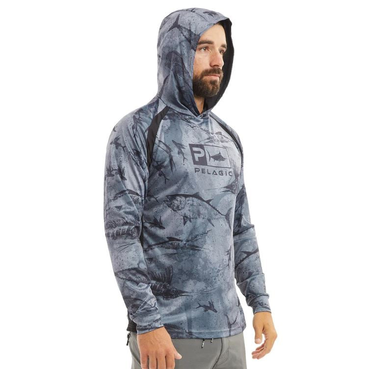 Pelagic Long Sleeve T-Shirts Hooded Fishing Shirt
