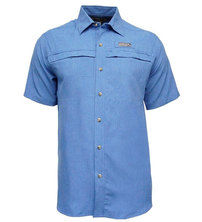Hook & Tackle Short Sleeve Men Fishing Shirt UPF 50+ Sun Prot – Marine World