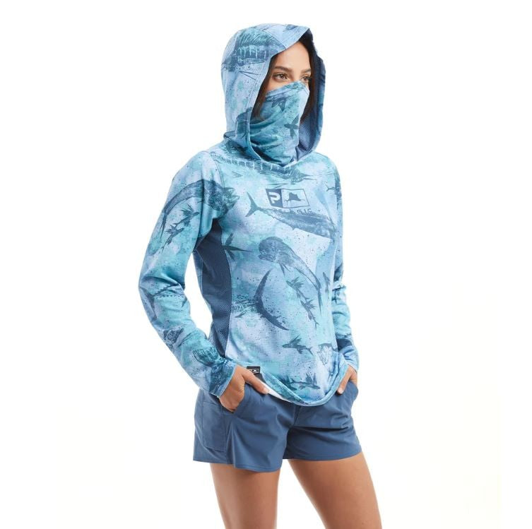 Pelagic Women's Tops Hooded Fishing Shirt – Marine World
