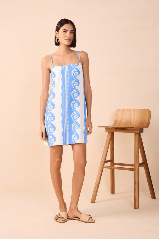 Dress To Clothing Women's Dres With Breakwater Print