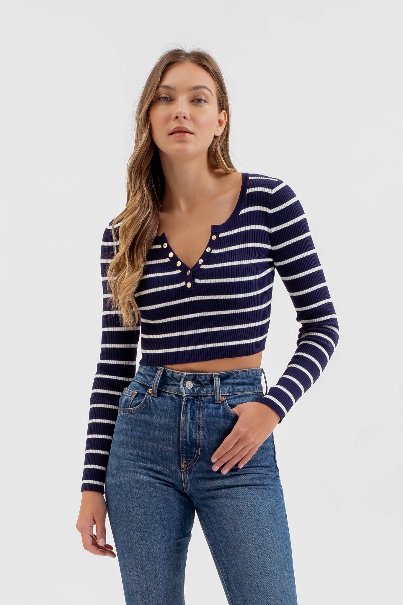 Trend:Notes Women's Tops Henley