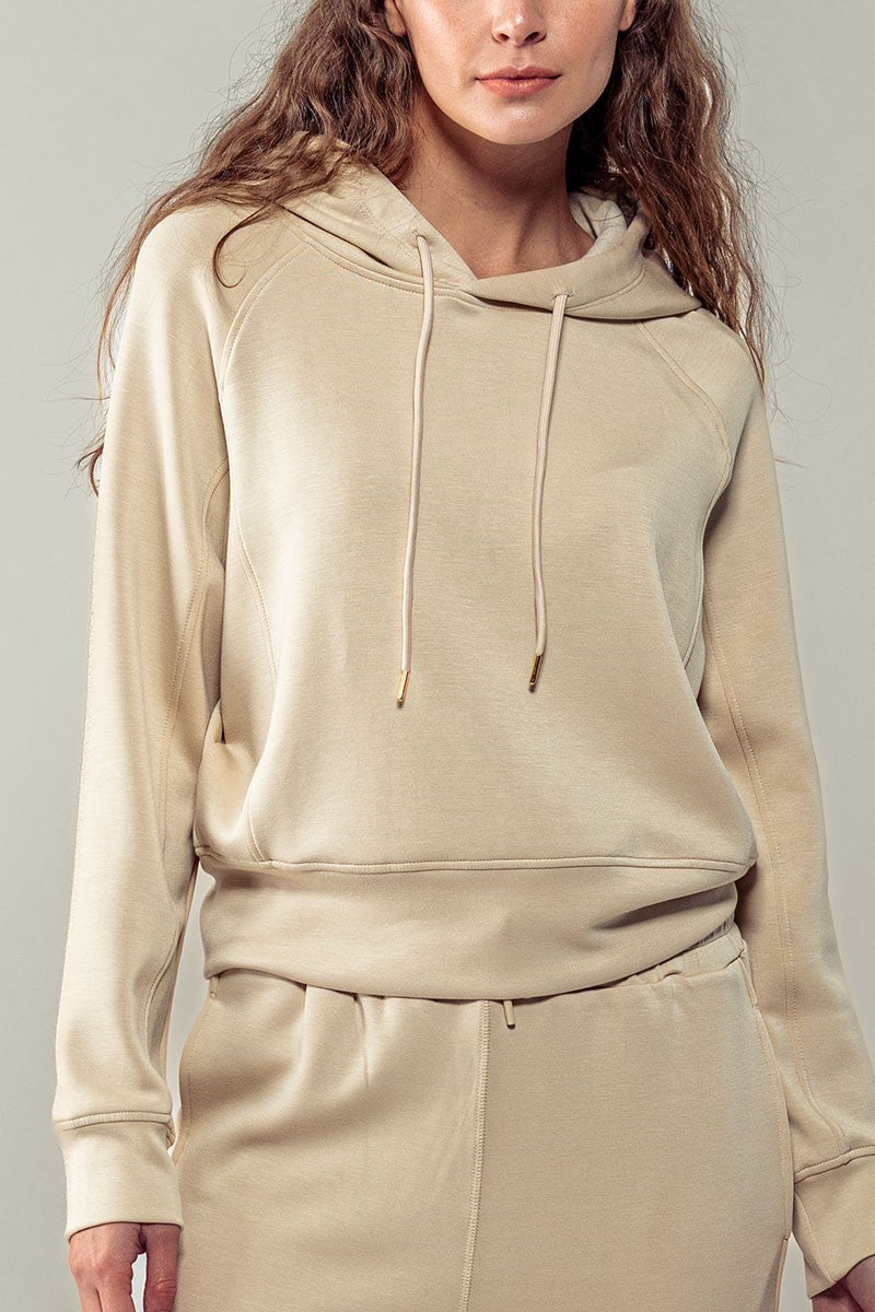 Trend:Notes Jackets Womans Hoodie Soft Touch Relaxed