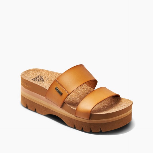 Reef Sandals Woman Vegan Leather Two Strap Slide