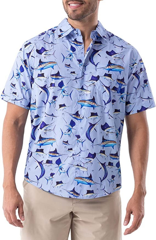 Guy Harvey Short Sleeve Men's Woven Shirts