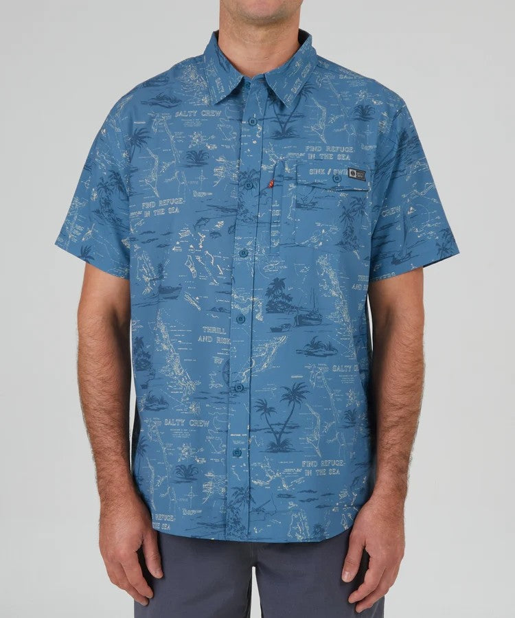 Salty Crew Short Sleeve Men's UPF 40+ Sun Protection