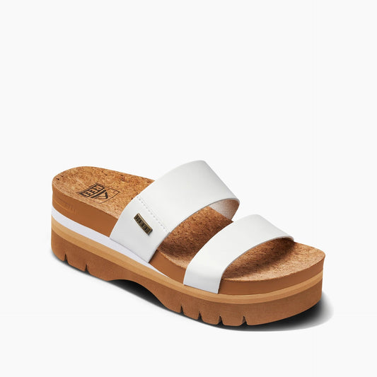 Reef Sandals Woman Vegan Leather Two Strap Slide