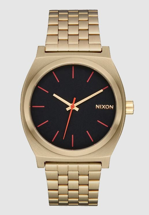 Nixon Watches Yellow Gold/ Black/ Red