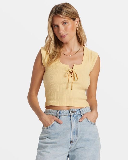 Billabong Women's Tops Knit Top Scoop Neckline