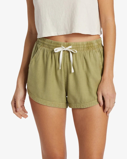 Billabong Women's Shorts Elastic Waist Shorts