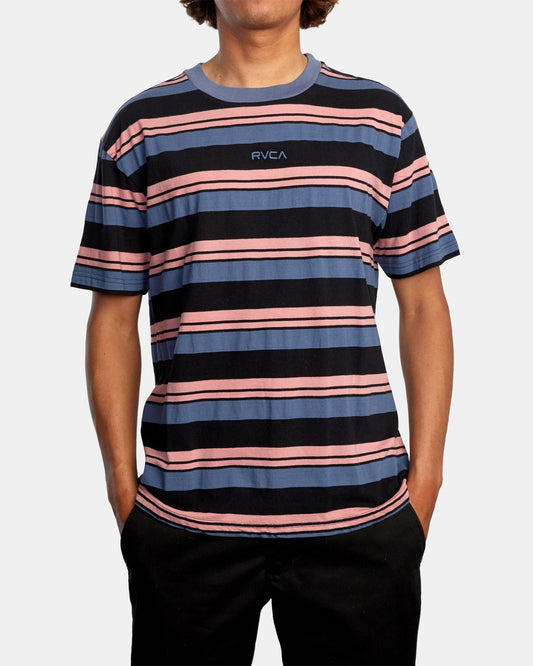 RVCA Men's T-Shirts Shorts Sleeve Yarn Dye Stripe