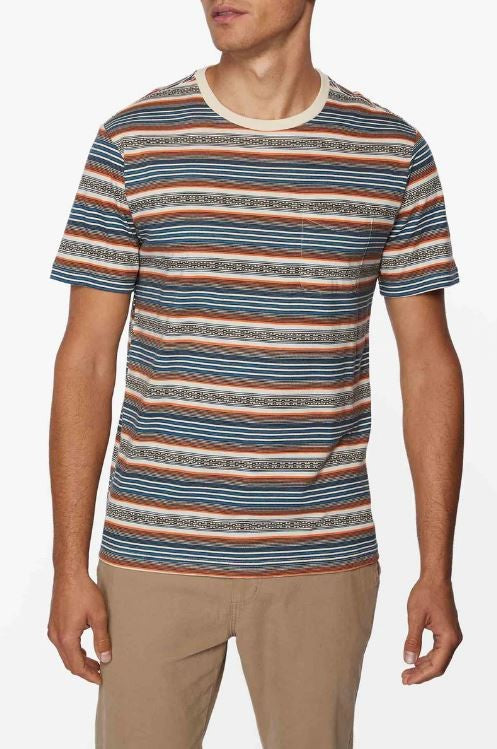 O'neill Men's T-shirts Short Sleeve Allover Stripe