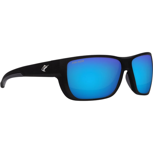 Pure Fishing Sunglasses Matte Black Blue Mirror Grey
