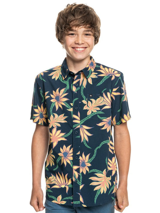 Quiksilver Boy's Clothing Woven Printed Short Sleeve