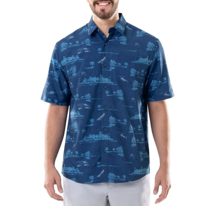 Guy Harvey Short Sleeve Men's Performance Fishing Shirt