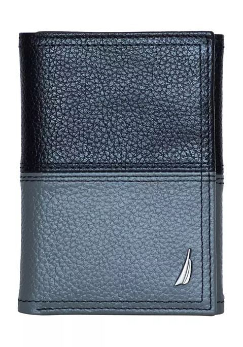 Nautica Wallets Trifold Leather Wallet