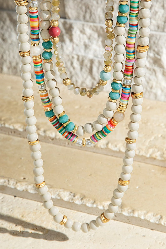 Urbanista Necklace Necklace 4 Rows Beads