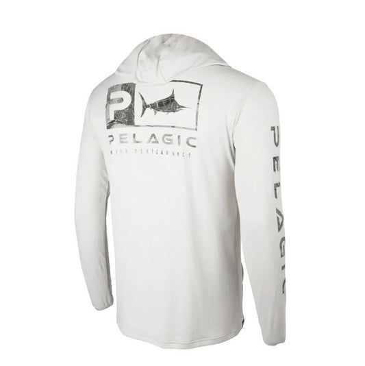 Pelagic Long Sleeve T-Shirts Hooded Fishing Shirt Kangaroo