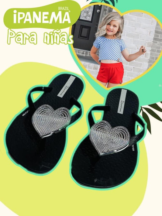 Ipanema Sandals Girls Flip Flops Hearts