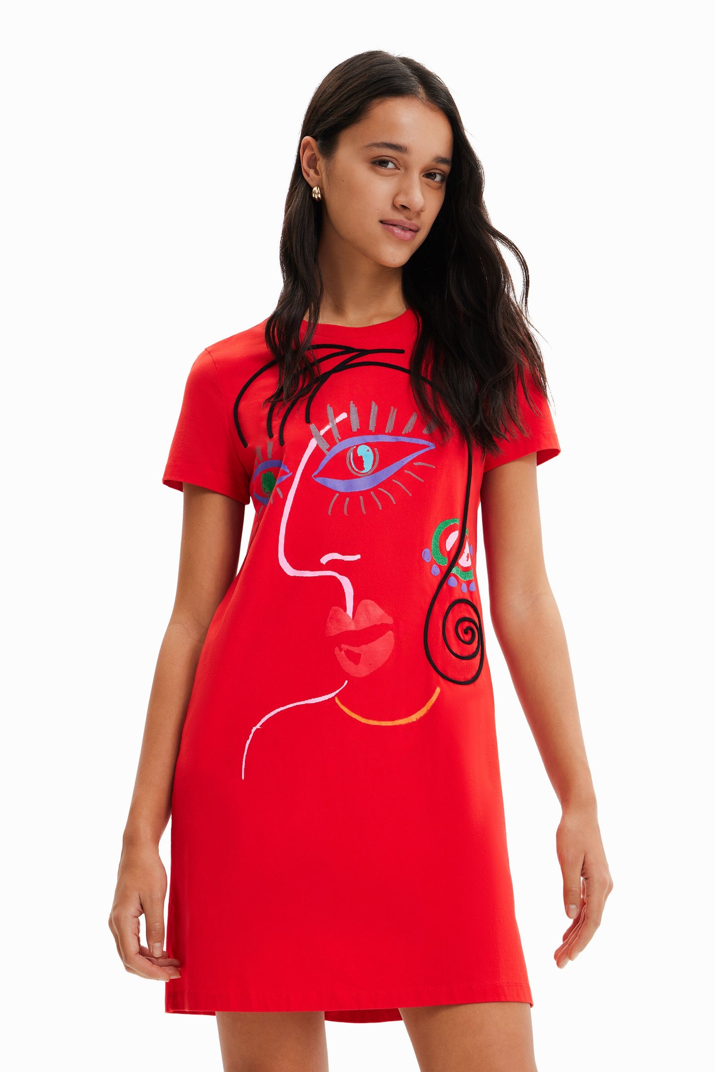 Desigual Women's Dresses Vestido Camiseta Cara Arty