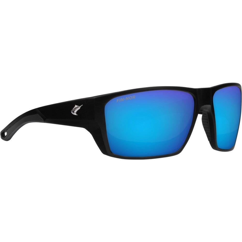 Pure Fising Sunglasses Matte Black Blue Mirror