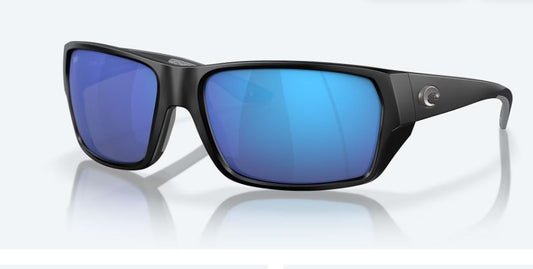 Costa Del Mar Sunglasses Matte Black, Blue Mirror Polar