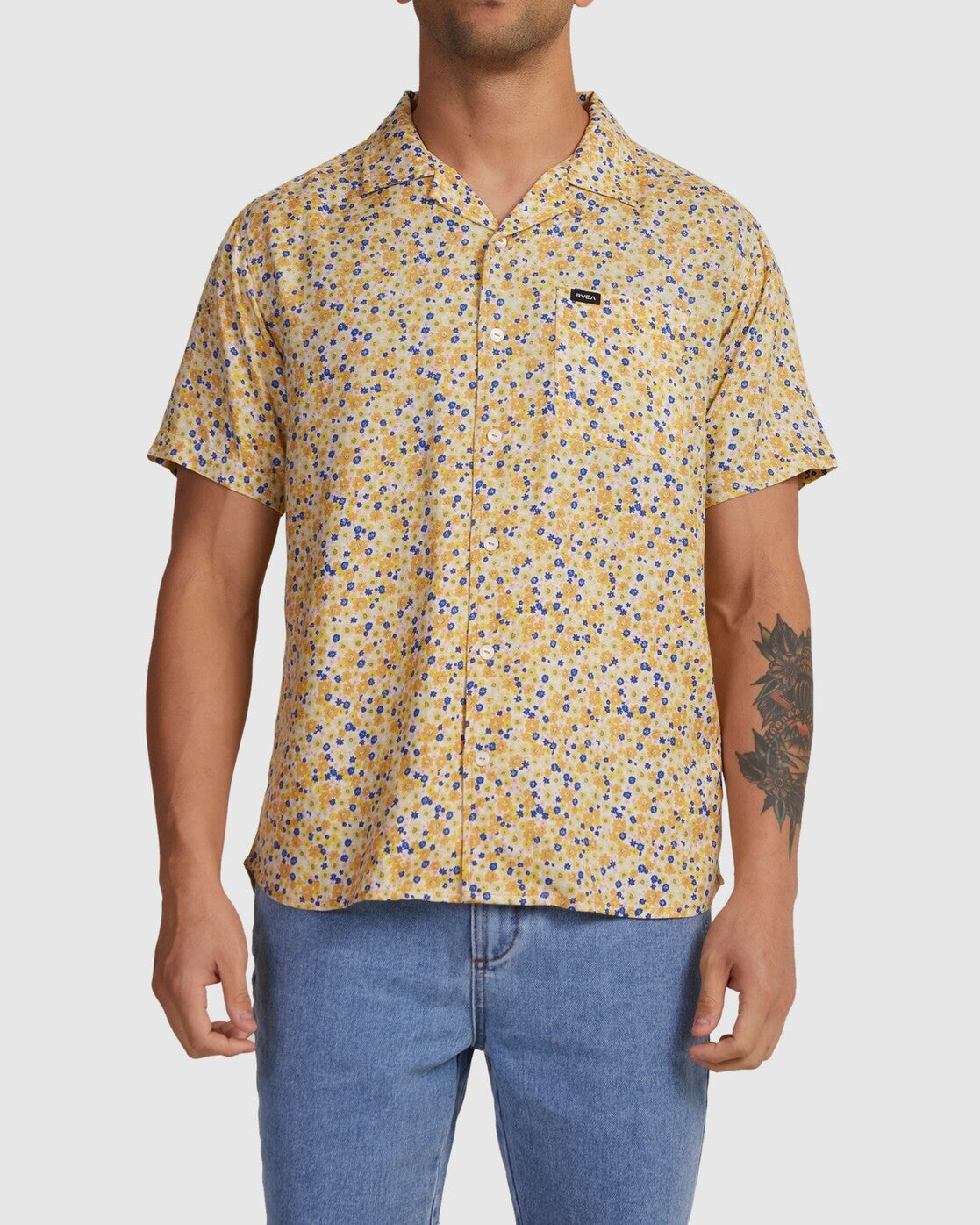 RVCA Short Sleeve Men's Woven Shirts