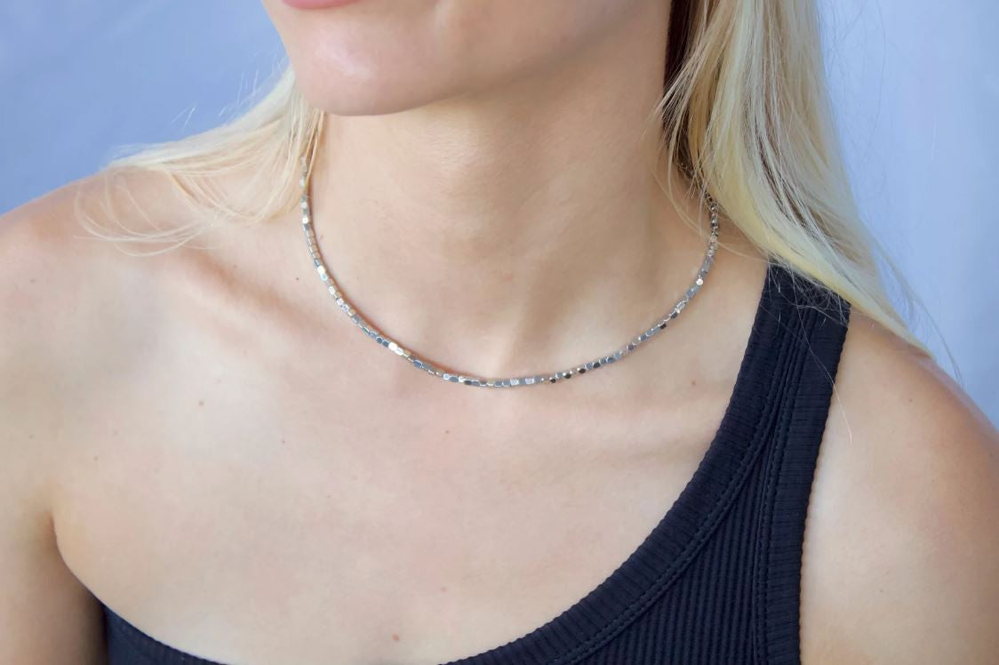 Salty Cali Necklace Silver Plated Stainless Steel