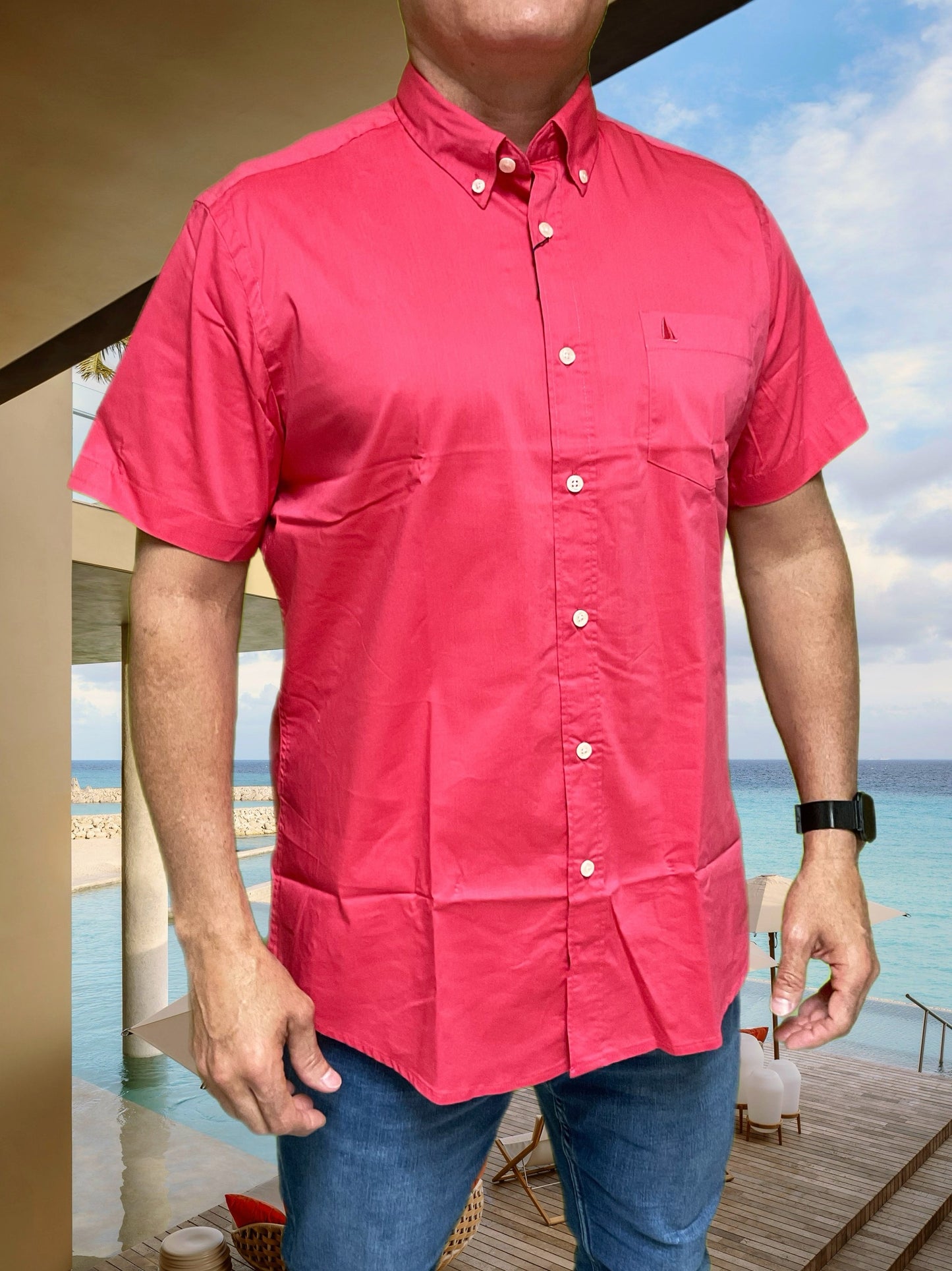 Regatta Short Sleeve Men's Woven Shirts Solid