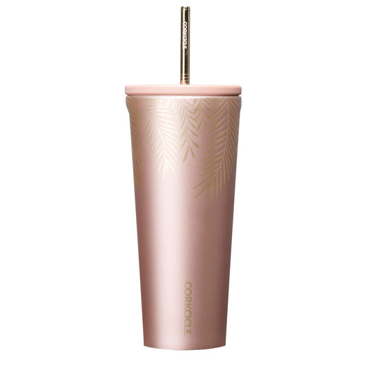Corkcicle Cold Cup 24Oz. Frosted Pines Rose Gold