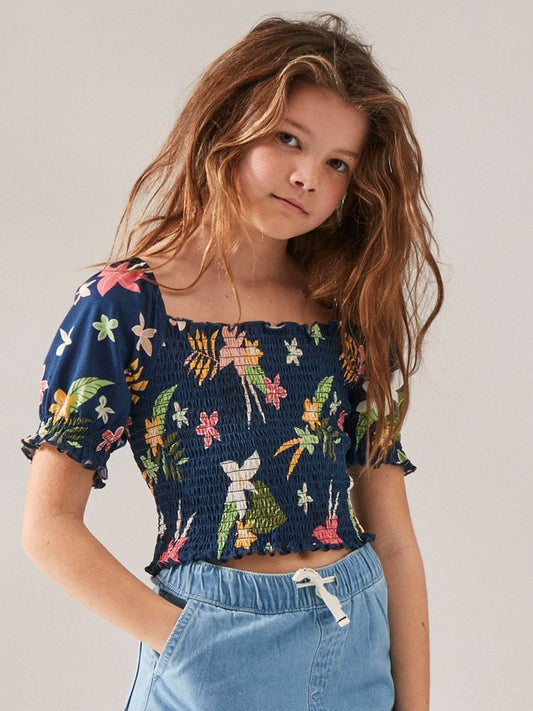 Roxy Girls Clothing Sessions Puff Sleeve Top