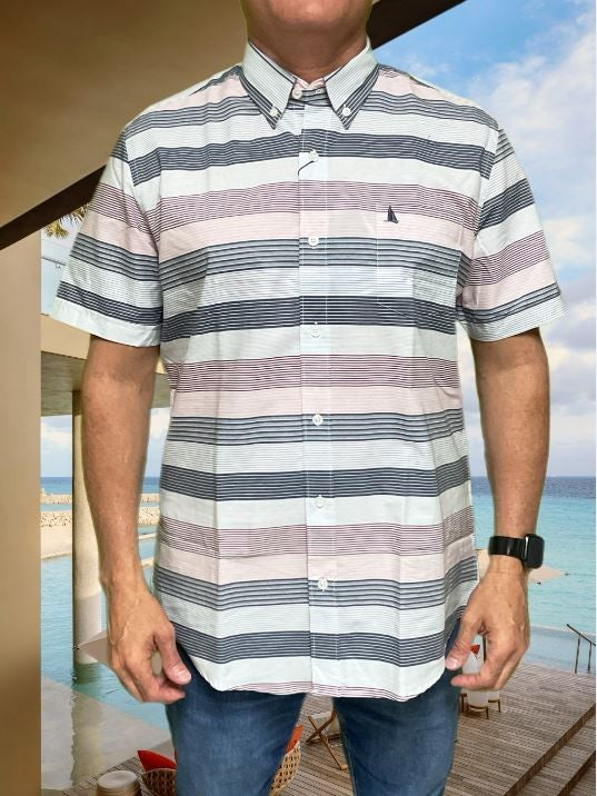 Regatta Short Sleve Men's Woven Shirts Stripe