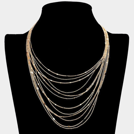 Wona Trading Necklace Layered Bib Necklace