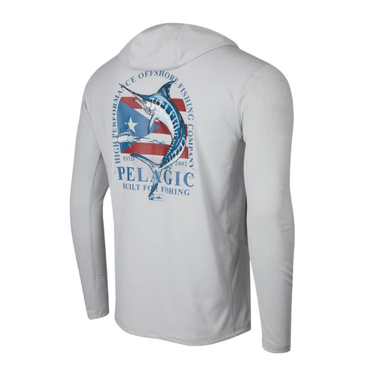 Pelagic Long Sleeve T-Shirts Hooded UPF 50+ Sun Protection