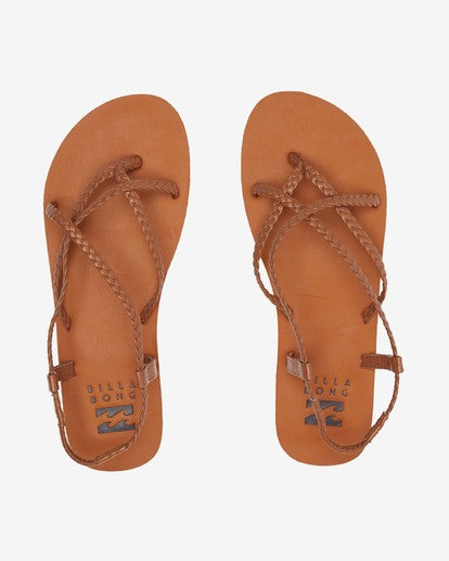 Billabong Sandals Woman Braided Strappy Vegan