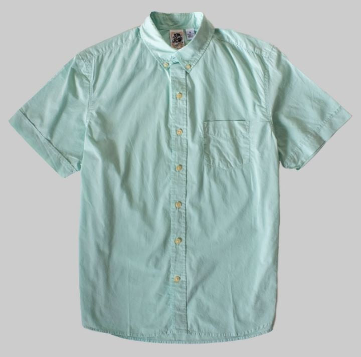 Kennington Short Sleeve Men's Woven Shirts Solid Dyed