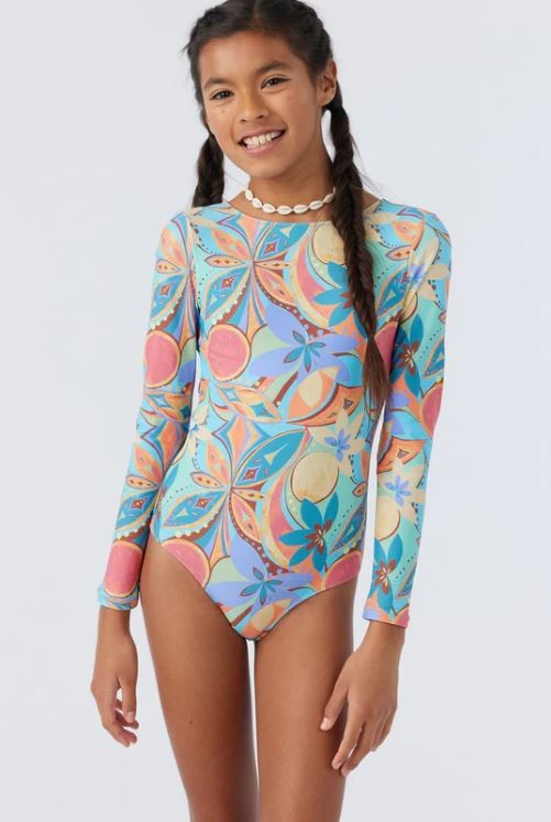 O'neill Girls Clothing One Piece Surf Suit Long Sleev