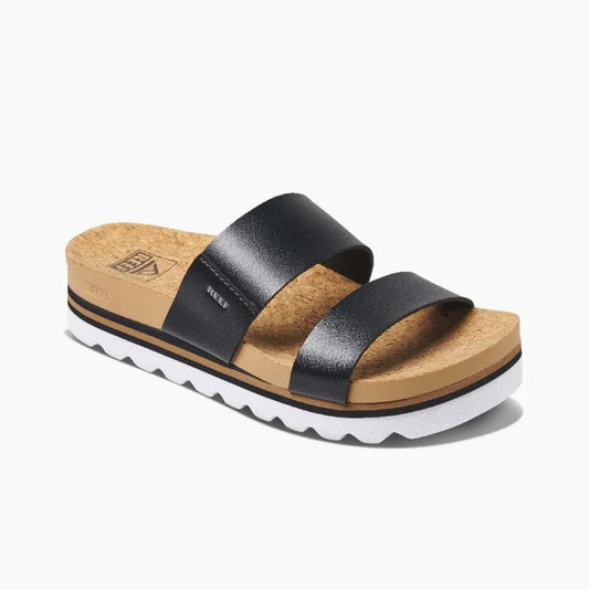 Reef Sandals Woman's Vegan Leather Two Strap Slide