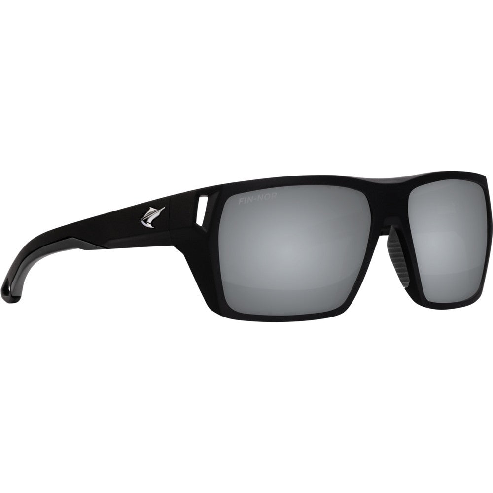 Pure Fishing Sunglasses Matte Black Silver Mirror-Grey