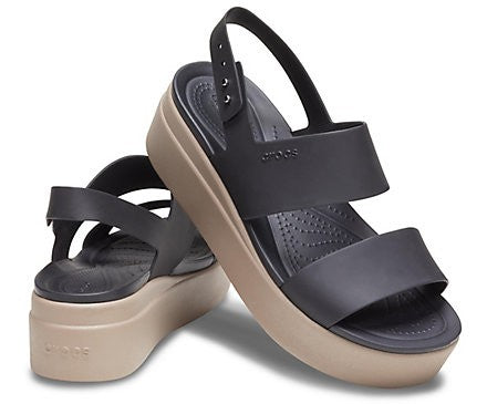 Crocs Sandals Woman Black / Mushroom