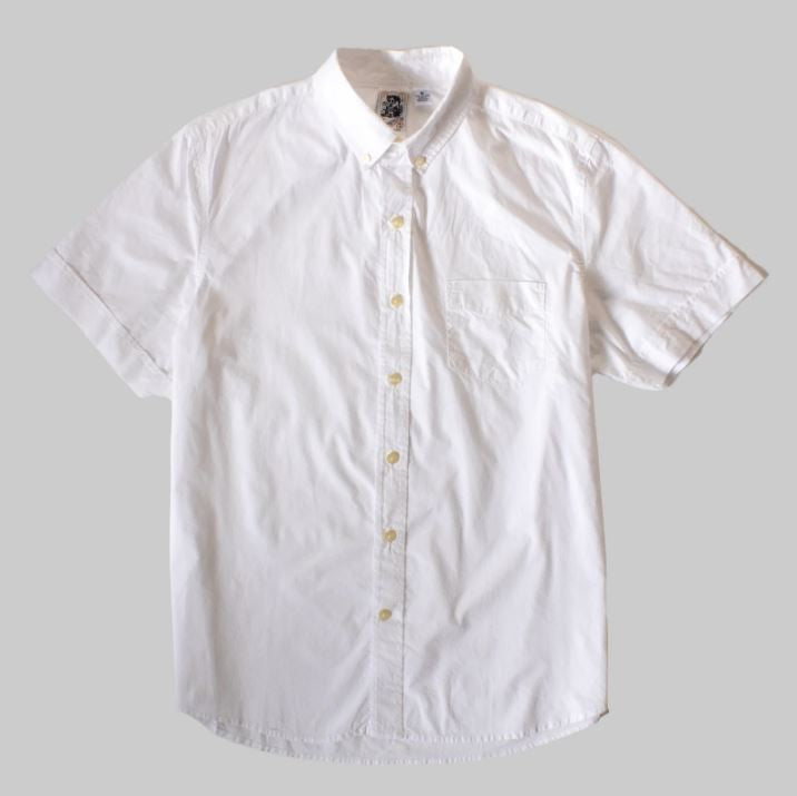 Kennington Short Sleeve Men's Woven Shirts Solid Dyed