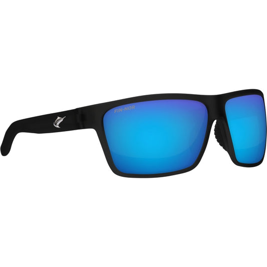 Pure Fishing Sunglasses Shiny Black Blue Mirror Grey