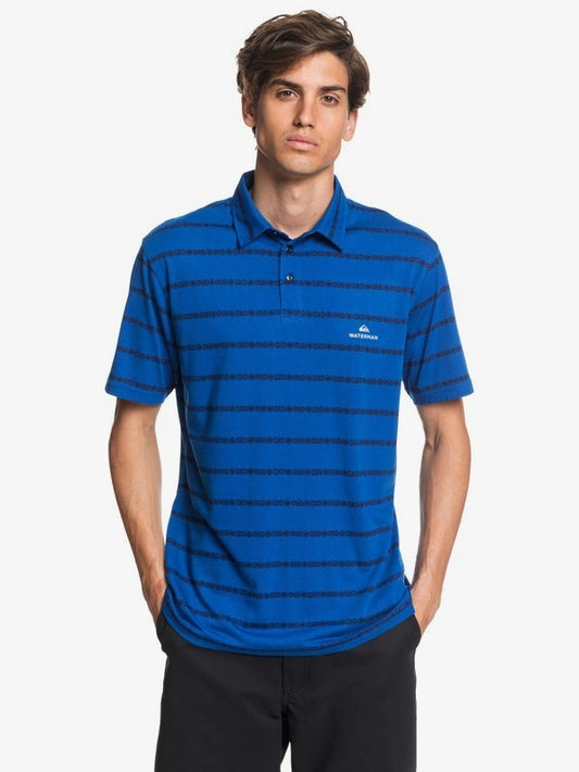 Quiksilver Men's Knits Tops Polo All-Over Printed Stripes