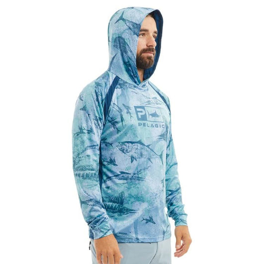 Pelagic Long Sleeve T-Shirts Hooded Fishing Shirt