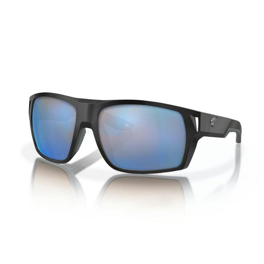 Pure Fishing Fin Nor Sunglasse Matte Black Blue Mirror L4