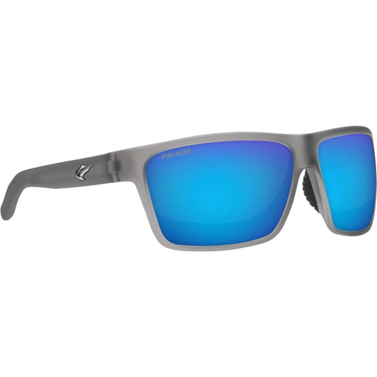 Pure Fishing Sunglasses Frosted Matte Grey Blue Mirror