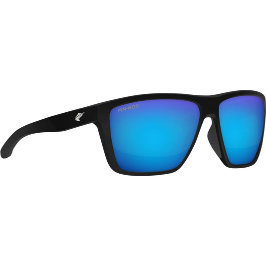 Pure Fishing Sunglasses Matte Black Blue Mirror Grey