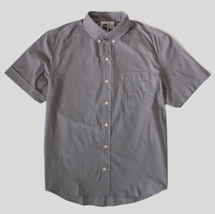 Kennington Short Sleeve Men's Woven Shirts Solid Dyed