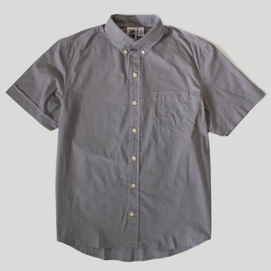 Kennington Short Sleeve Men's Woven Shirts Solid Dyed